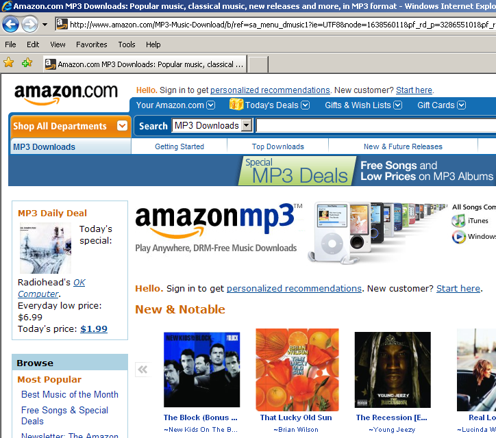 Amazon Mp3 Download Store